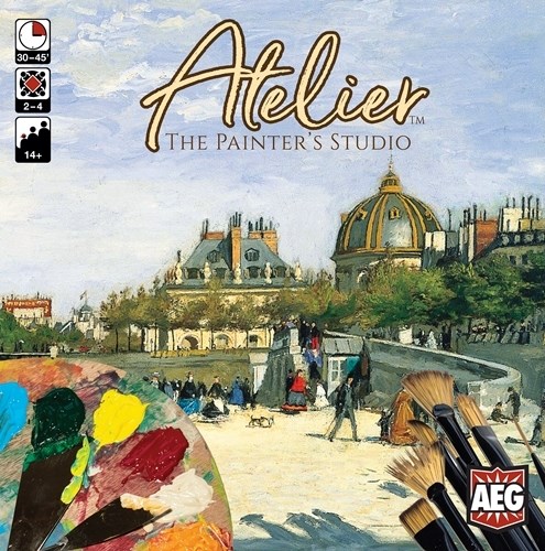 2!AEG7041 Atelier Board Game: The Painter's Studio published by Alderac Entertainment Group