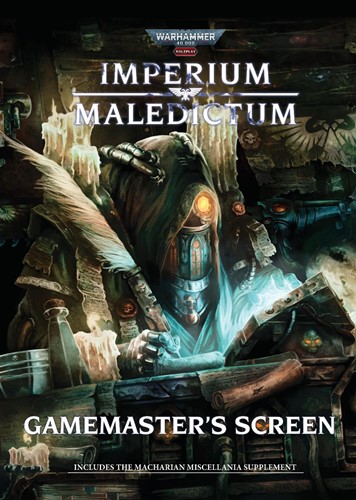CB72702 Warhammer 40000 Roleplay RPG: Imperium Maledictum Gamemaster's Screen published by Cubicle 7 Entertainment