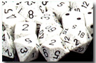 Chessex Speckled 7 Dice Set - Arctic Camo Details and Review