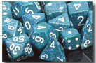 Chessex Speckled 7 Dice Set - Sea Details and Review