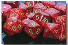 Chessex Speckled 7 Dice Set - Strawberry Details and Review