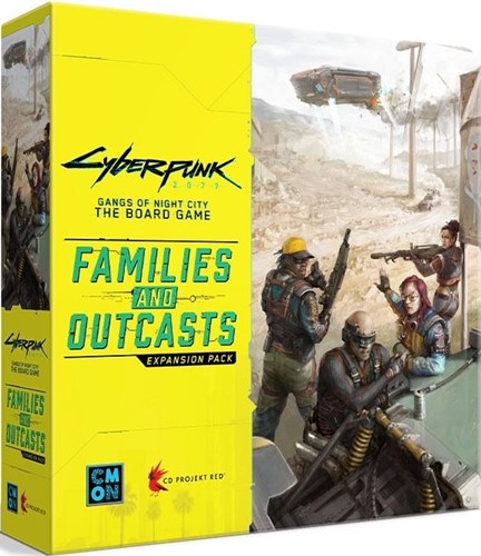 CMNCPG002 Cyberpunk 2077: Gangs Of Night City Board Game: Families And Outcasts Expansion published by CoolMiniOrNot