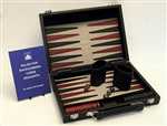 Link to Backgammon Deluxe 11 inch In Black Leatherette Case Details and Reviews