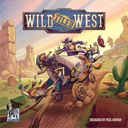 DWD07000 Wild Tiled West Board Game published by Direwolf Digital