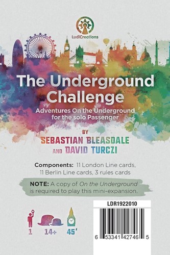 On The Underground Board Game: London And Berlin: Underground Challenge Solo Expansion