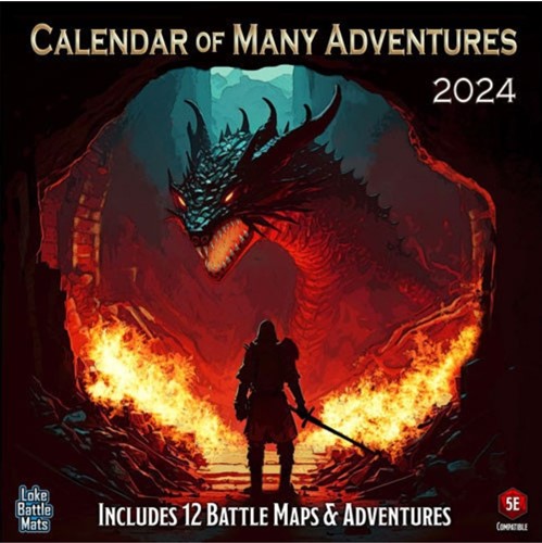 LOKEBM043 Calendar Of Many Adventures 2024 published by Loke Battle Mats