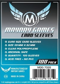Mayday 100 Card Sleeves 59mm x 92mm Details and Review