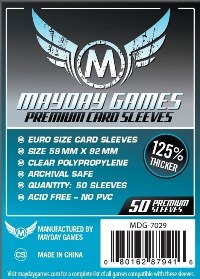 Mayday Premium 50 Card Sleeves 59mm x 92mm Details and Review