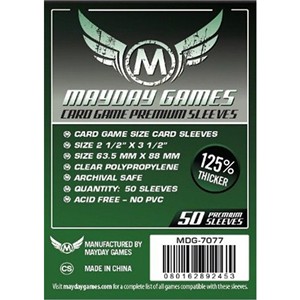 Mayday Premium 50 Card Sleeves 63.5mm x 88mm Details and Review