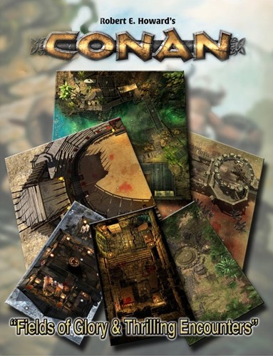 MUH050439 Conan RPG: Fields of Glory And Thrilling Encounters Tile Set published by Modiphius