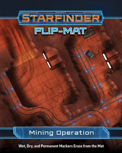 PAI7339 Starfinder RPG Flip-Mat: Mining Operation published by Paizo Publishing