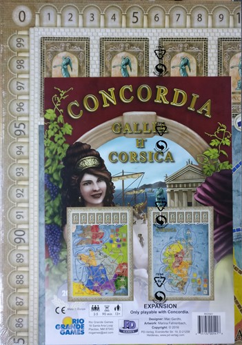 PDVCONCGC Concordia Board Game: Gallia And Corsica Map Expansion published by P D Verlag