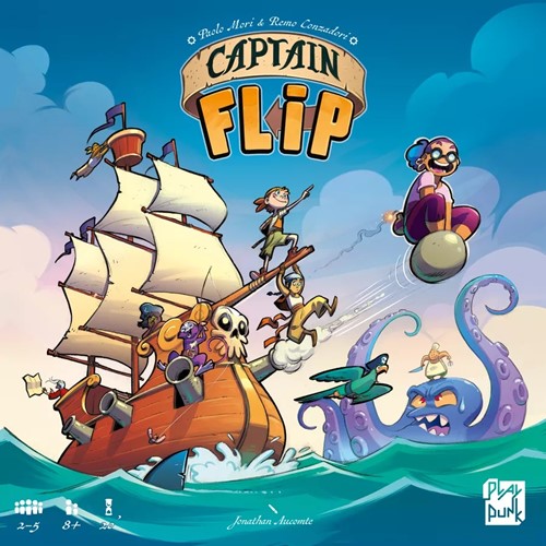 2!PLA383801 Captain Flip Board Game published by Playpunk