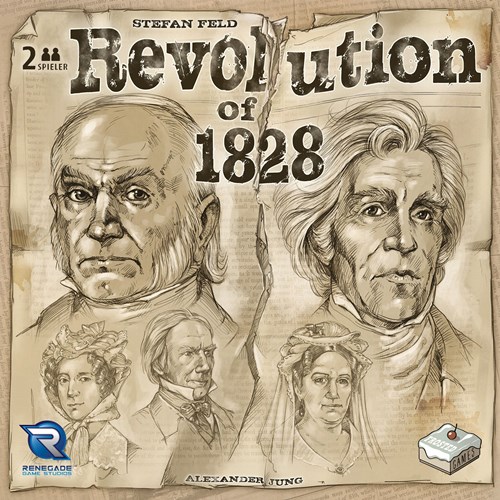 2!RGS0890 Revolution Of 1828 Board Game published by Renegade Game Studios