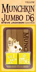 Munchkin Jumbo d6 Yellow