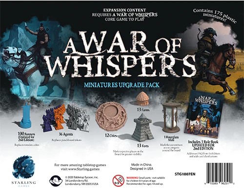 STG1807EN A War Of Whispers Board Game: Miniatures Upgrade Pack published by Starling Games