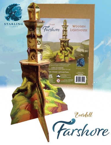 STG3102EN Everdell Farshore Board Game: Wooden Lighthouse Upgrade published by Starling Games