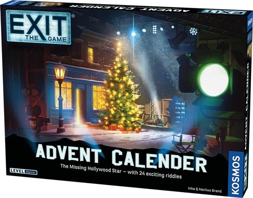 THK683010 EXIT Card Game: Advent Calendar: The Missing Hollywood Star published by Kosmos Games