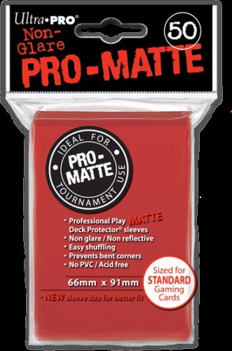 UP82650S Ultra Pro - Deck Protector ProMatte Red published by Ultra Pro