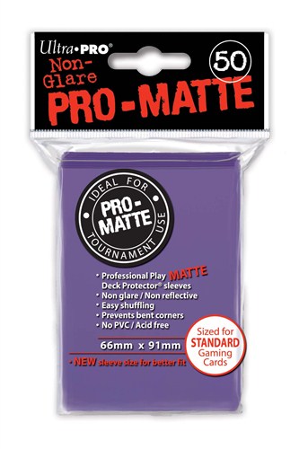 UP84187S Ultra Pro - Deck Protector ProMatte Purple published by Ultra Pro