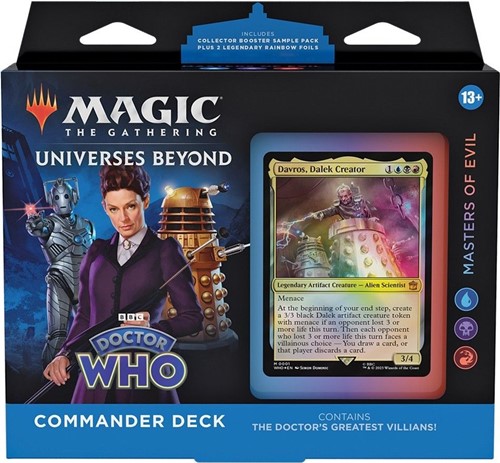 WTCD2363S2 MTG Doctor Who Masters Of Evil Commander Deck published by Wizards of the Coast