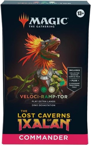 WTCD2393S4 MTG The Lost Caverns Of Ixalan Veloci-Ramp-Tor Commander Deck published by Wizards of the Coast