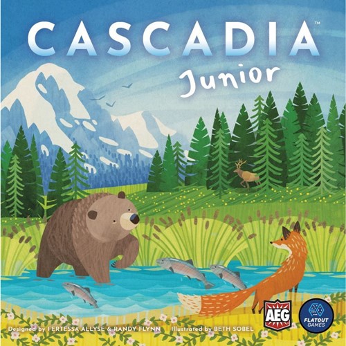 2!AEG1023 Cascadia Board Game: Junior Edition published by Alderac Entertainment Group