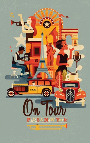 On Tour Board Game: Paris And New York