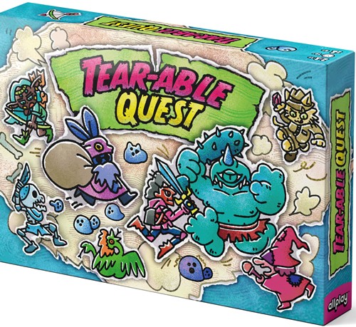 2!ALLGMETQ Tearable Quest Board Game published by Allplay