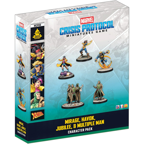 2!AMGMCP08 Marvel Crisis Protocol Miniatures Game: Dani Moonstar, Jubilee, Multiple Man and Havok published by Atomic Mass Games