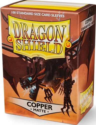 100 x Copper Standard Card Sleeves 63.5mm x 88mm (Dragon Shield)