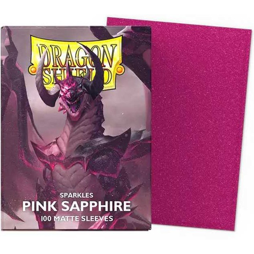 3!ARCT11061 100 x Sparkles Pink Sapphire Matte Standard Sleeves published by Arcane Tinmen