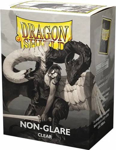 ARCT11821 100 x Clear Non Glare Matte Standard Card Sleeves 63.5mm x 88mm (Dragon Shield) published by Arcane Tinmen