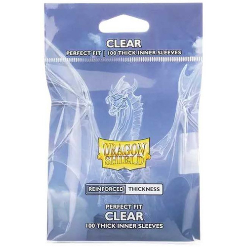 2!ARCT13004 100 x Clear Perfect Fit Thick Inner Standard Card Sleeves published by Arcane Tinmen