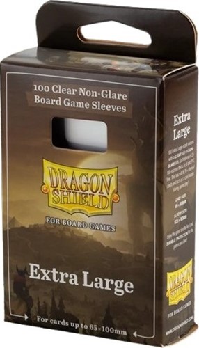 2!ARCT60206 100 x Clear Non-Glare Extra Large Card Sleeves (Dragon Shield) published by Arcane Tinmen