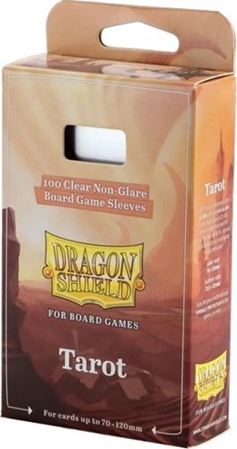 2!ARCT60208 100 x Clear Non-Glare Tarot Card Sleeves (Dragon Shield) published by Arcane Tinmen