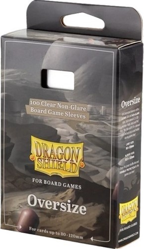 2!ARCT60209 100 x Clear Non-Glare Oversize Card Sleeves (Dragon Shield) published by Arcane Tinmen