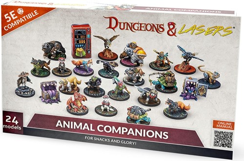 2!ARSDNL0011 Dungeons and Lasers: Animal Companions Miniatures published by Archon Studio