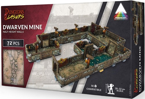Dungeons And Lasers: Prismacast Prepainted Dwarven Mine