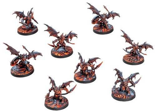 3!ARSDNL0120 Dungeons and Lasers: Infernal Imps Miniatures published by Archon Studio