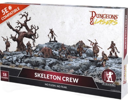 3!ARSDNL0122 Dungeons and Lasers: Skeleton Crew Miniatures published by Archon Studio