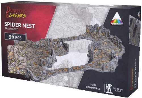 2!ARSDNL0126 Dungeons And Lasers: Spider Nest Pre-Painted published by Archon Studio