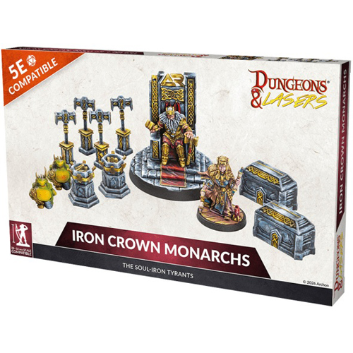 2!ARSDNL0152 Dungeons And Lasers: Iron Crown Monarchs published by Archon Studios