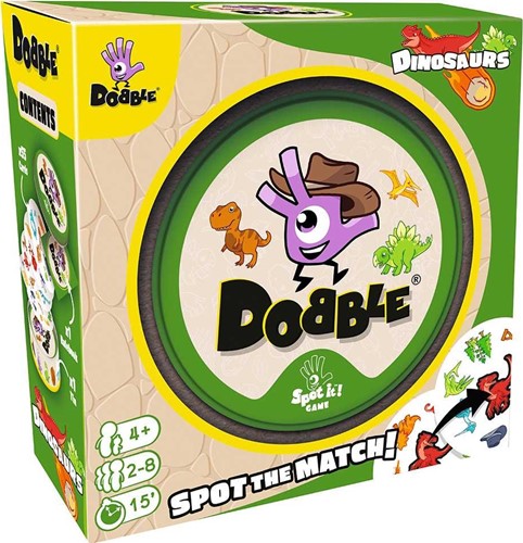 3!ASMDOBDIN07EN Dobble Card Game: Dinosaurs published by Asmodee