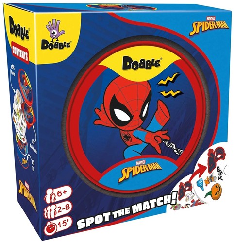 ASMDOBSPI07EN Dobble Card Game: Spiderman published by Asmodee