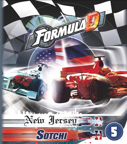 ASMFDC5 Formula D Board Game Expansion 5: New Jersey and Sotchi published by Asmodee