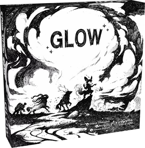 ASMLUE01EN Glow Board Game published by Asmodee