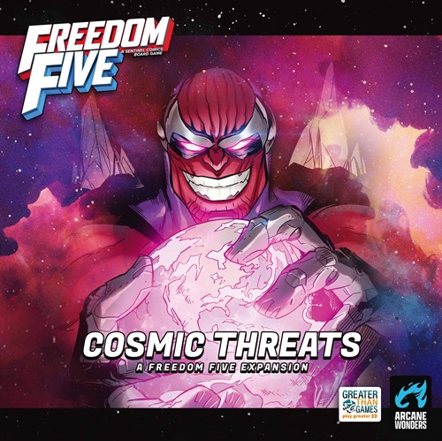 2!AWGDTE15FFCT Freedom Five Board Game: Cosmic Threats Expansion published by Arcane Wonders