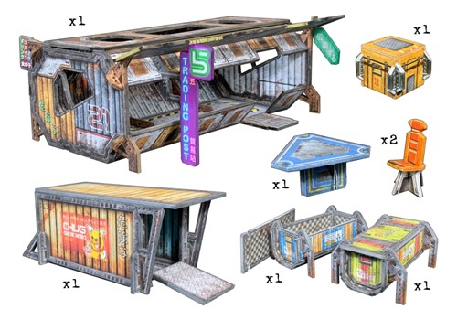 2!BATBSTSFE009 Core Space Board Game: First Born Trade Container published by Battle Systems Ltd