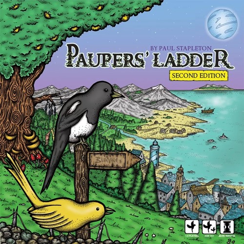 BDSTPL01 Paupers Ladder Board Game published by Bedsit Games